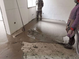 室內(nèi)地(dì)暖發泡混凝土(tǔ)施工(gōng)